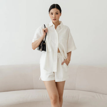 POTTIE - Esme Set- Linen Set Wanita / Fashion Wanita