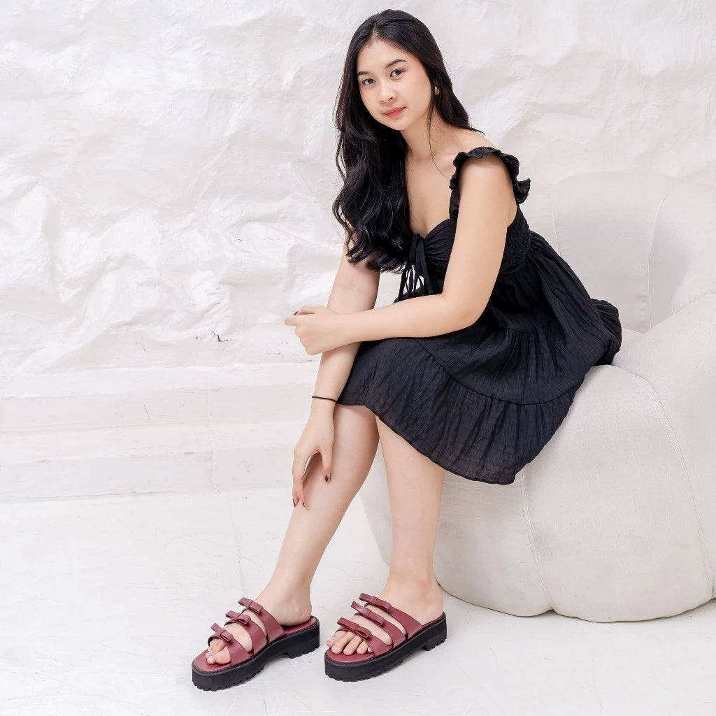 [GURLBUCKET] Basic Sandal Coquette Edition Vol 3 / Roi Ribbon Flat / Duma Flat Sandal / Gulma Flat Sandal / Sandal Flat "Sandal Wanita"