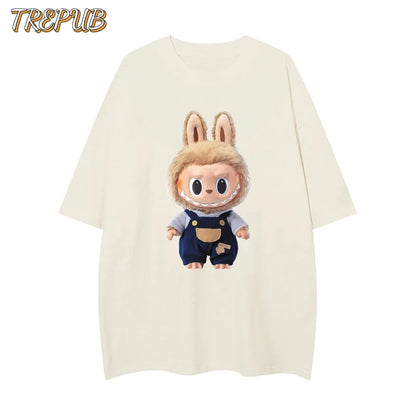 TREPUB.T-shirt Oversize labubu Baju Kaos Korean Style | Pria Wanita /188