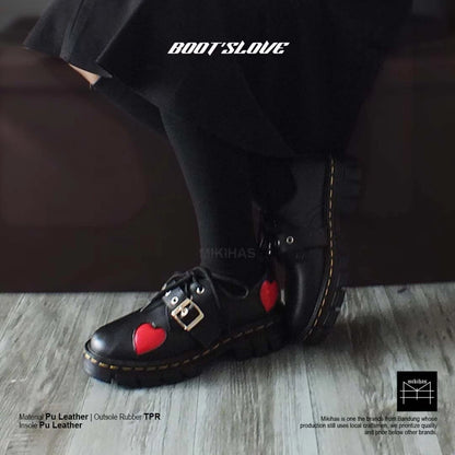 Mikihas Bootslove Sepatu Boots Wanita Hitam Premium