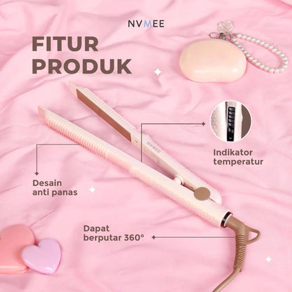 NVMEE - Catokan Pelurus Rambut Saturn Hair Styler Mudah Digunakan