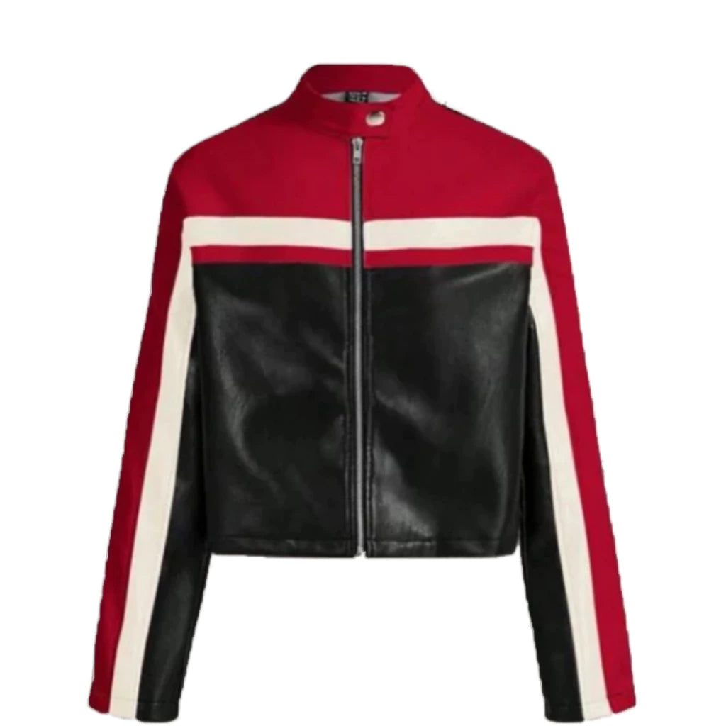 Jaket Kulit wanita dan pria cropped 3 colors streetwear daily use