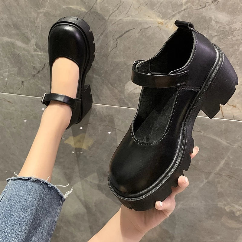 Boots Kulit Wanita Modern Fashion Casual Korean Style Terbaru - 0306