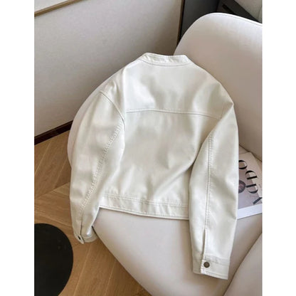 - Jacket Leather woman Classic daily wear activity
