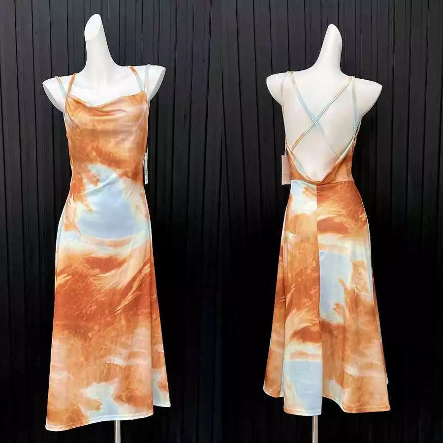 EMITA BLOOM dress abu abu wanita kondangan long dress backless wanita Elegant korean beach Dress ke pantai dress import