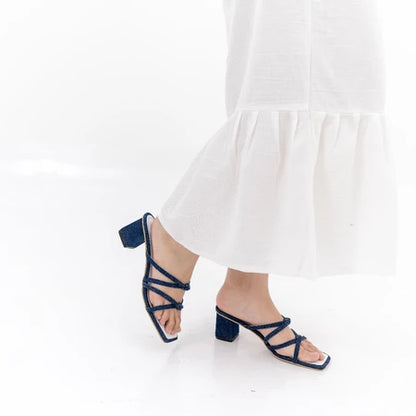 [GURLBUCKET] Basic Sandal Jeans Edition Vol 2 / Sandal Tinggi " Sandal Wanita "