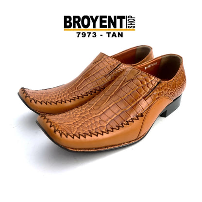 Sepatu Pantofel Pria Kulit Sapi Asli 7973 Size 38-47