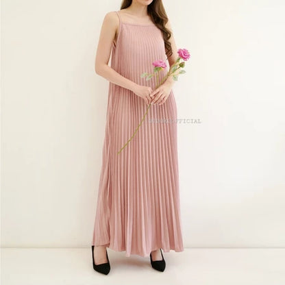 Inner Dress Plisket Mayung / Dress Polos Plisket / Inner Plisket / Dress Mayung / Dress Plisket / Inner Pleated Dress