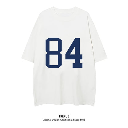 T-shirt Oversize Wanita Blue 84 Baju Kaos Korean Style | Pria Wanita /372