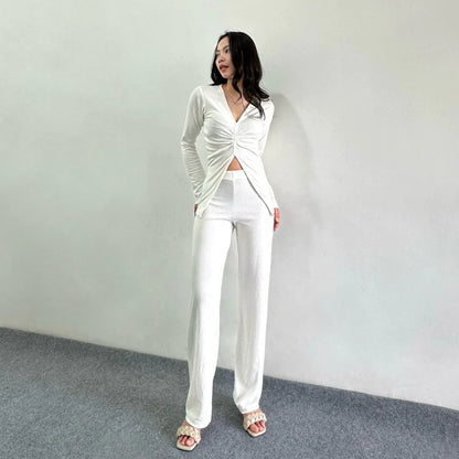 [ELEVENBASIC] HANNA KNIT SET | ONE SET LONG SLEEVE | SETELAN WANITA LENGAN PANJANG ROK & CELANA RAJUT