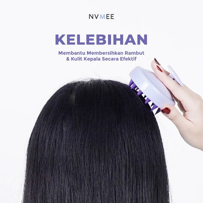 NVMEE - Sisir Pijat Keramas Silikon Lembut Anti Rambut Rontok
