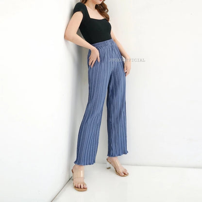Celana Kulot Plisket BB Wavy / Kulot BB / Pleated Cullote Pants / Pleated Pants