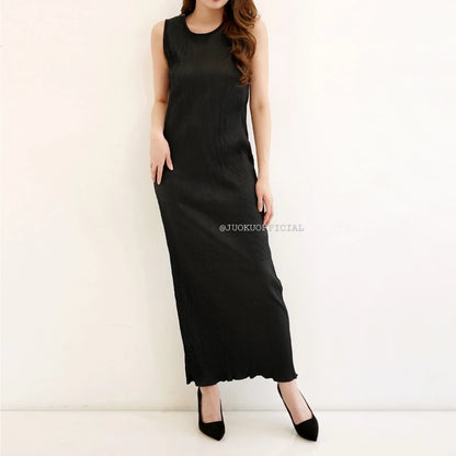 Inner Dress Span Wavy Plisket Lidi / Dress Wavy / Dress Span / Dress Polos Plisket / Inner Plisket / Dress Plisket / Inner Pleated Dress
