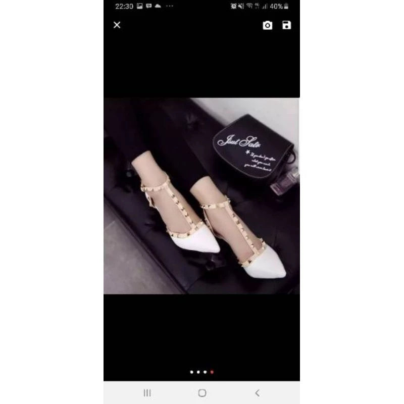 Jual High Heels Stap Melton hitam Diskon