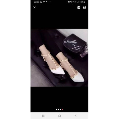 Jual High Heels Stap Melton hitam Diskon