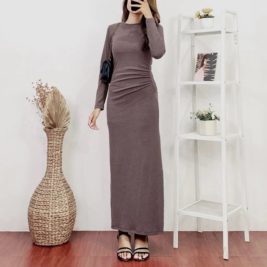 Givina Dress Knit Wanita Woman Knit Long Dress | ORINA DRESS KNIT IBU HAMIL