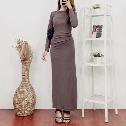 Givina Dress Knit Wanita Woman Knit Long Dress | ORINA DRESS KNIT IBU HAMIL