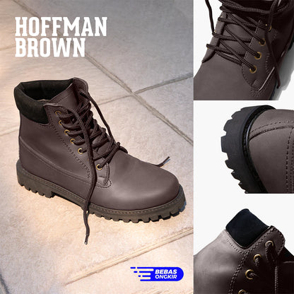 TRAGEN Footwear - Hoffman Dark Brown Sepatu Boots Pria Casual
