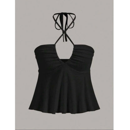 Babydoll Atasan Wanita Tanktop Wanita Sexy Rib Knit Premium