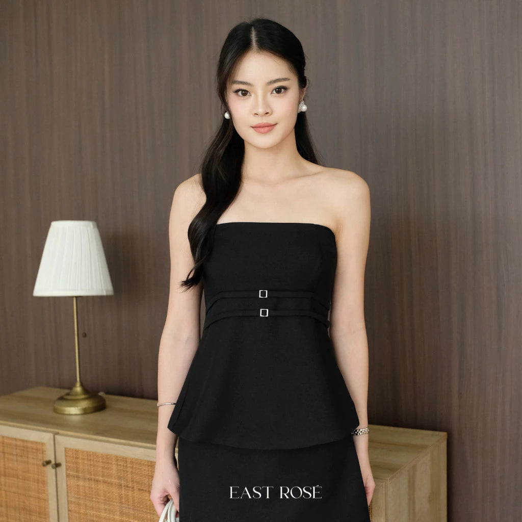 [EastRose] Olivia Tube Top | Atasan Wanita | Blouse Wanita | Blus | Top Wanita | Atasan Casual