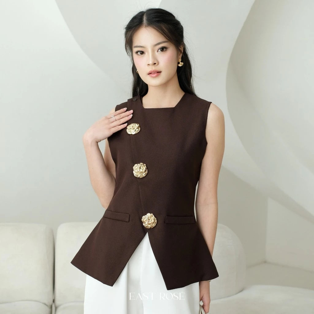 [EastRose] Dune Top | Top Wanita | Atasan Wanita | Pakaian Wanita Vest | Blus | Blouse