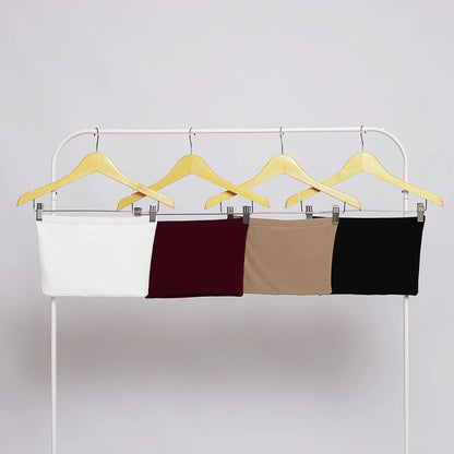 NZINGA Beau | Crop Tube Top Polos - Baju Tanpa Tali Stretch Fit Elegan | All size dan Big Size