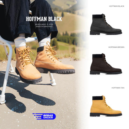 TRAGEN Footwear Hoffman Sepatu Boots Pria Casual kerja harian Travelling