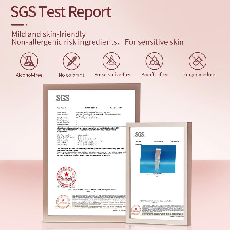 MLEN DIARY Lem Bulu Mata 5ml Untuk Bulu Mata Palsu Lem Bulu Mata Tahan Super Kuat Lateks Cocok Untuk Mata Sensitif Tahan Air