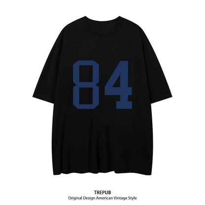 T-shirt Oversize Wanita Blue 84 Baju Kaos Korean Style | Pria Wanita /372