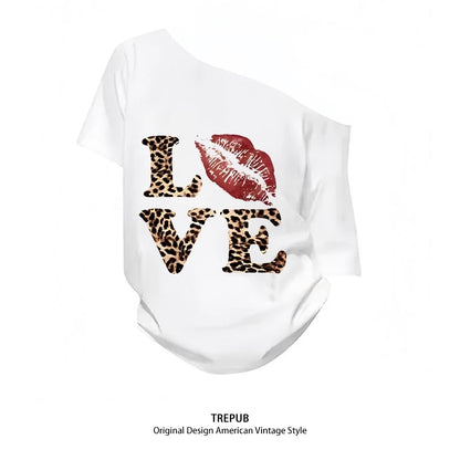 TREPUB.T-shirt Oversize leopard print 07 Baju Kaos Korean Style | Pria Wanita /381