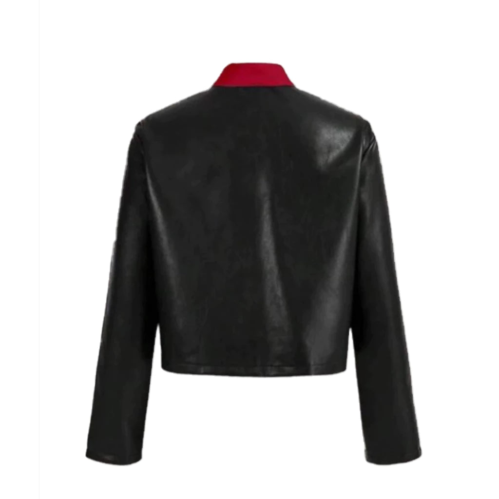 Jaket Kulit wanita dan pria cropped 3 colors streetwear daily use