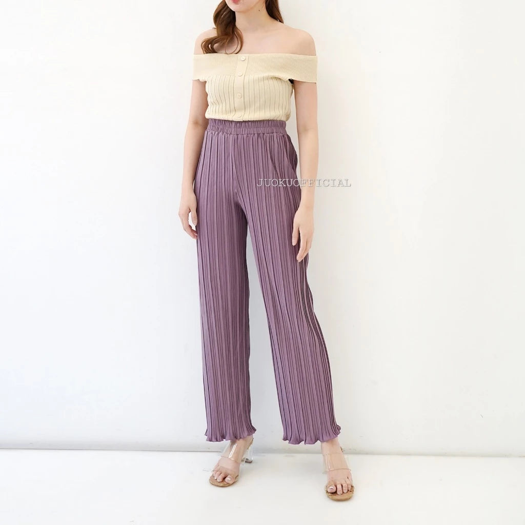 Celana Kulot Plisket BB Wavy / Kulot BB / Pleated Cullote Pants / Pleated Pants