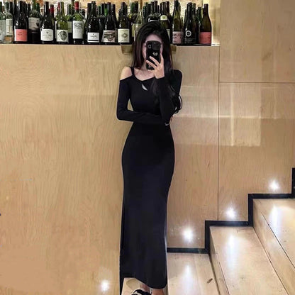 YIMITA midi dress korean style formal simple elegan wanita kekinian pantai press body terbaru 2026 casual plus size lebaran