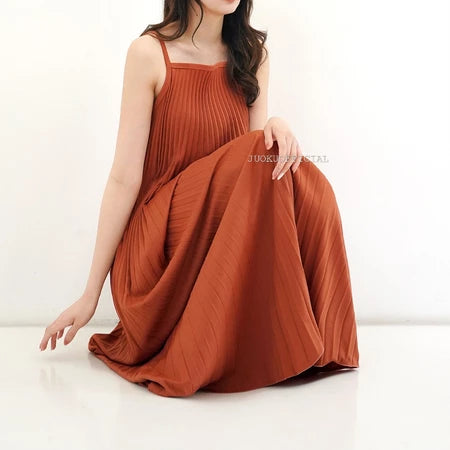 Inner Dress Plisket Mayung / Dress Polos Plisket / Inner Plisket / Dress Mayung / Dress Plisket / Inner Pleated Dress
