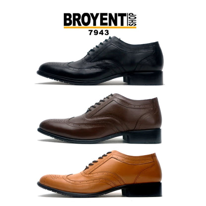 Sepatu Pantofel Pria Kulit Sapi Asli Elegan 7943