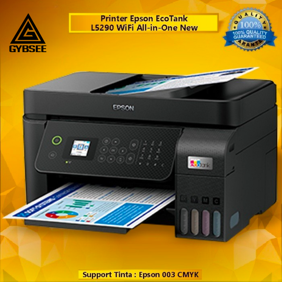 Printer Epson EcoTank L5290 WiFi All-in-One (Print - Scan - Copy - Fax) With ADF New, Pengganti Epson L5190