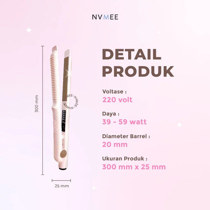 NVMEE - Catokan Pelurus Rambut Saturn Hair Styler Mudah Digunakan