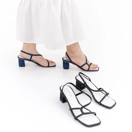 [GURLBUCKET] Basic Sandal Jeans Edition Vol 2 / Sandal Tinggi " Sandal Wanita "