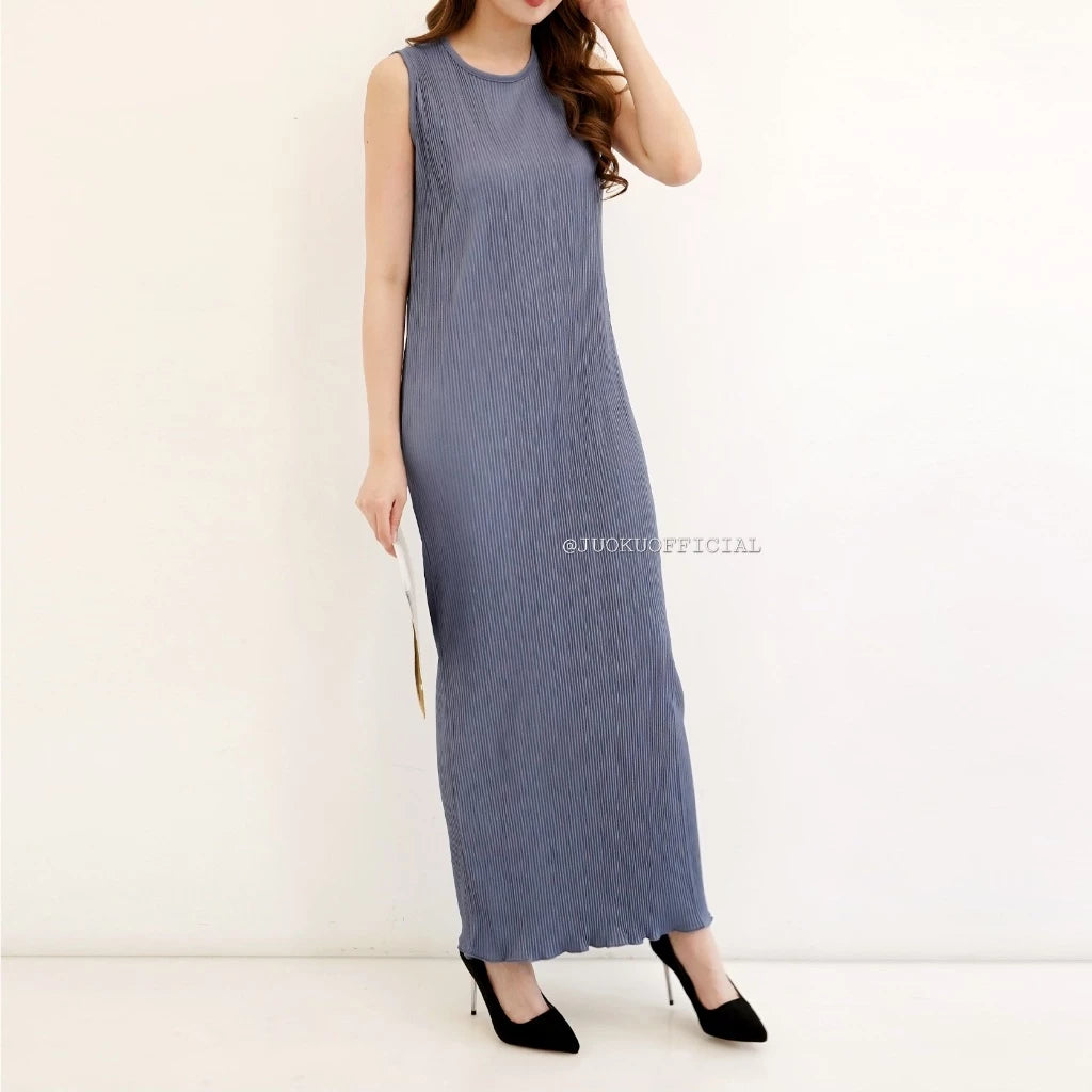 Inner Dress Span Wavy Plisket Lidi / Dress Wavy / Dress Span / Dress Polos Plisket / Inner Plisket / Dress Plisket / Inner Pleated Dress