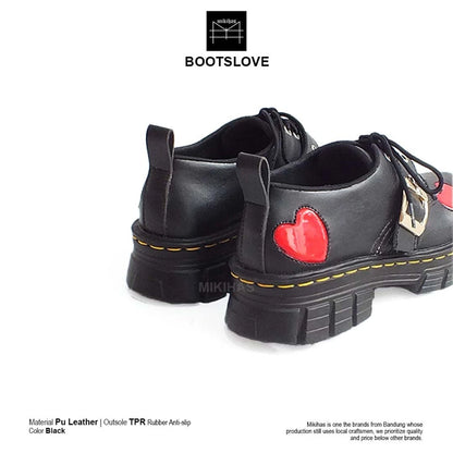 Mikihas Bootslove Sepatu Boots Wanita Hitam Premium