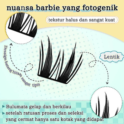 MILAI C04 Kembang Bulu Mata Palsu Serat Kapas Premium - Bulumata Eyelash Extension