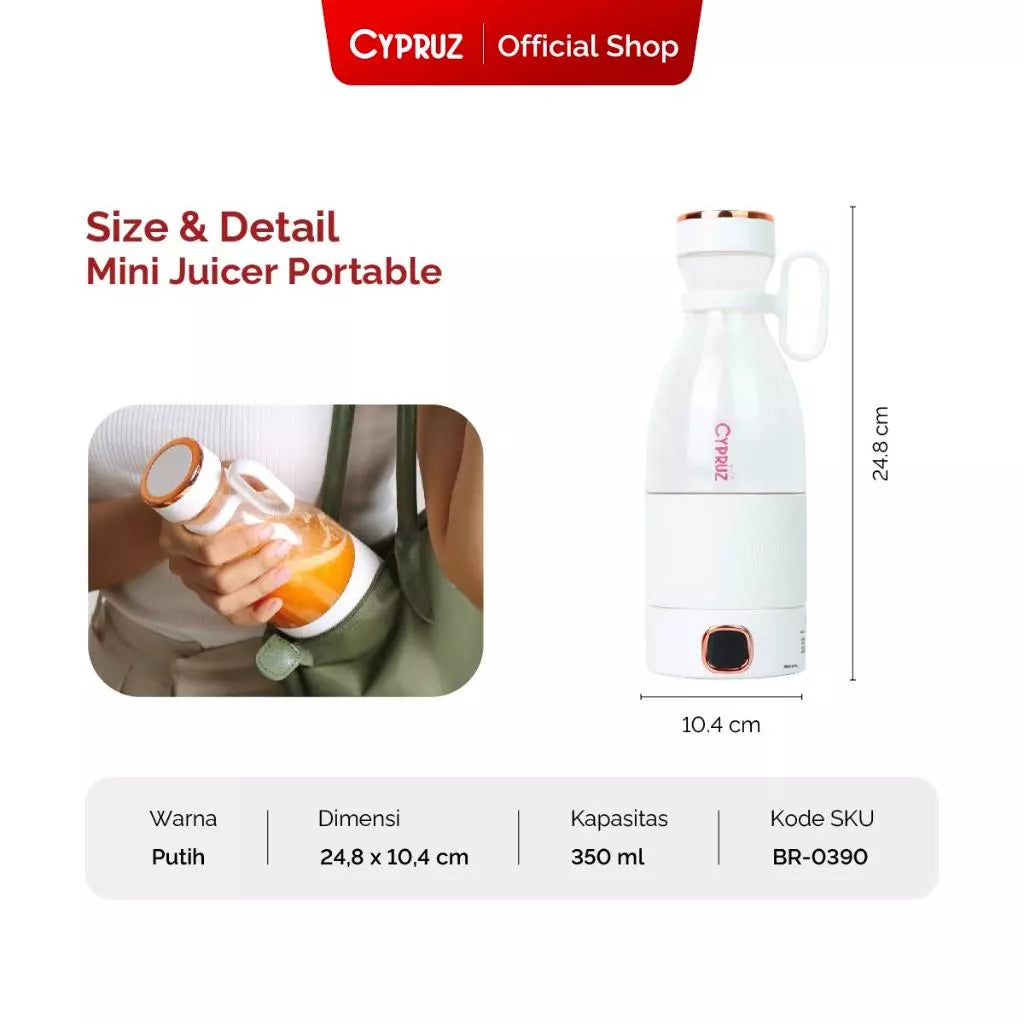 Cypruz USB Blender Portable dan Indicator Low Watt