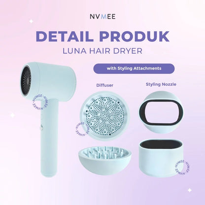 NVMEE - Luna Hair Dryer Strong Wind & Low Watt