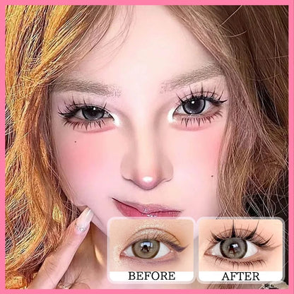 MILAI Bulu Mata C24 Anime Look - Bulumata Palsu Reuseable 10 Pasang