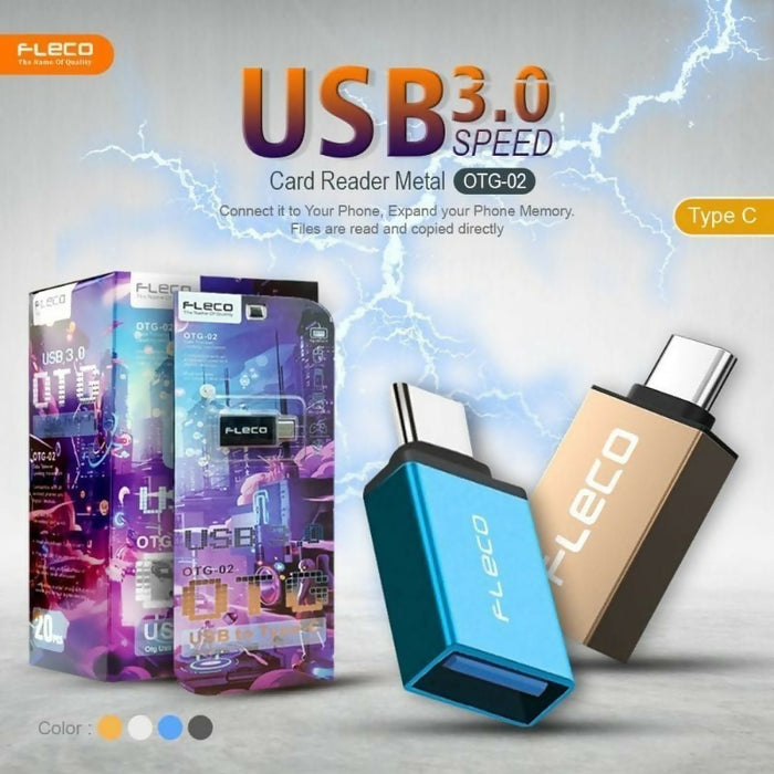 OTG Type C USB 3.0 Fleco High Speed Metal