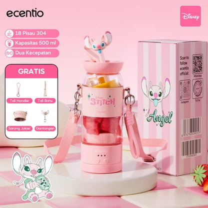 ecentio juicer portable 10 pisau juicer buah tanpa ampas 380ml+380ml blender jus buah juicer hand blender blender jus blender