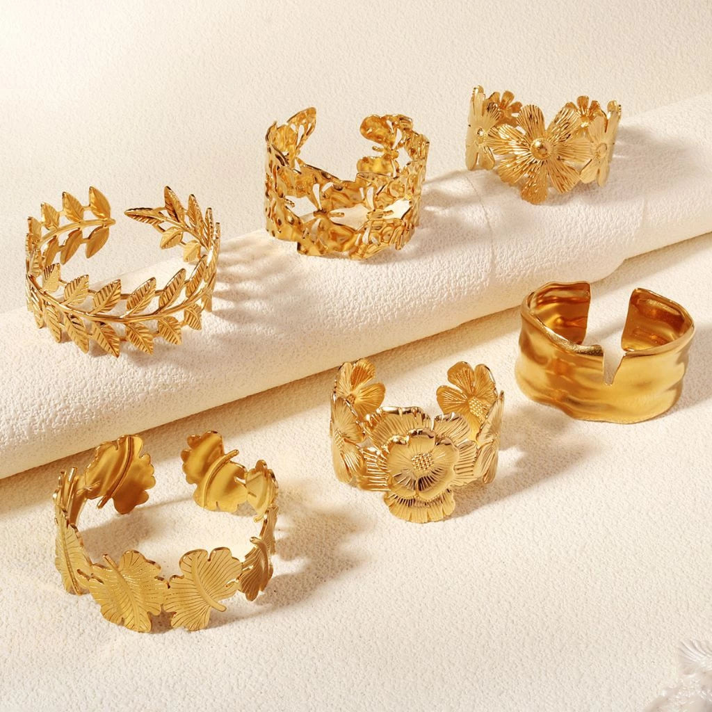 Gelang Bangle Model Terbuka Bracelet Aesthetic Gelang Wanita Simple Elegant