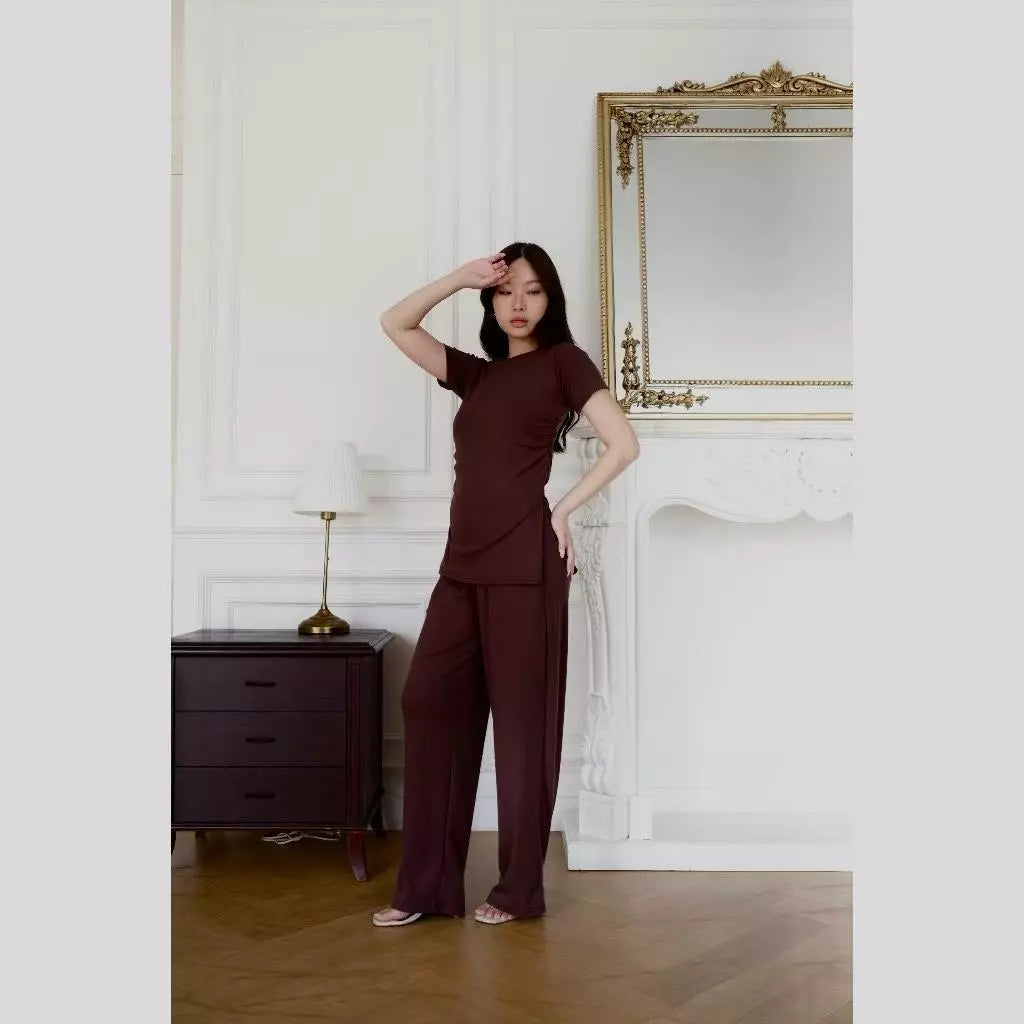 ONESET KIMMY KNIT RIB / SETELAN WANITA KOREAN STYLE / ONE SET BAJU MUSLIM RAJUT ATASAN BAWAHAN FASHION WANITA /