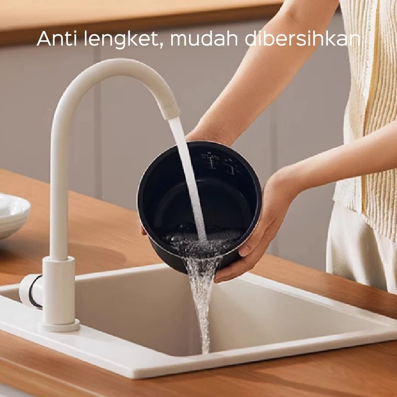 HAN RIVER Rice Cooker 2.2L Magic Com 6 Menu Masak Anti Lengket Smart Micro Processor Penanak Nasi Multifungsi Digital