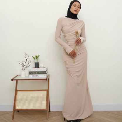 ELEVENBASIC - SARAH SET | ONE SET ROK SEMI MERMAID PANJANG | SETELAN LENGAN PANJANG HIJAB WANITA | ATASAN